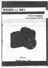 Ricoh Singlex TLS 401 manual. Camera Instructions.